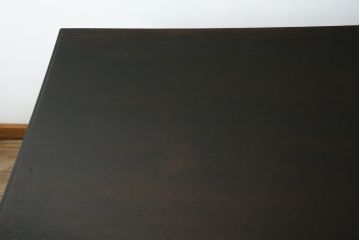 和製アンティーク　ナラ材　どっしりとした佇まいの組立式両袖机(ニーホールデスク、ワークデスク、オフィスデスク、在宅ワーク、在宅用)(R-070746)