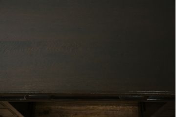 和製アンティーク　ナラ材　どっしりとした佇まいの組立式両袖机(ニーホールデスク、ワークデスク、オフィスデスク、在宅ワーク、在宅用)(R-070746)