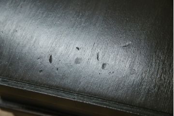 和製アンティーク　ナラ材　どっしりとした佇まいの組立式両袖机(ニーホールデスク、ワークデスク、オフィスデスク、在宅ワーク、在宅用)(R-070746)