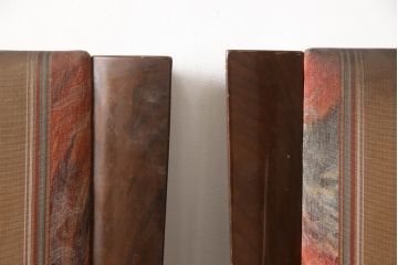 中古　カリモク家具(karimoku)　domani(ドマーニ)　Forza(フォルザ)シリーズ　華やかなファブリックが空間に彩を添えるダイニングチェア4脚セット(ダイニングチェア、椅子、バラ売り可能)(定価4脚で約84万円)(R-070749)