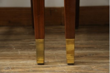 中古　カリモク家具(karimoku)　domani(ドマーニ)　Forza(フォルザ)シリーズ　華やかなファブリックが空間に彩を添えるダイニングチェア4脚　セット定価約84万円相当　(R-070749)