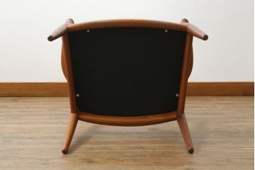 デンマークビンテージ　Johannes Hansen(ヨハネス・ハンセン)　Hans J Wegner(ハンス・J・ウェグナー)デザイン　THE CHAIR(ザ・チェア)　JH503　洗練された佇まいと曲線が美しいチェア(アームチェア、ダイニングチェア、椅子、イス、北欧、ヴィンテージ)(R-070750)