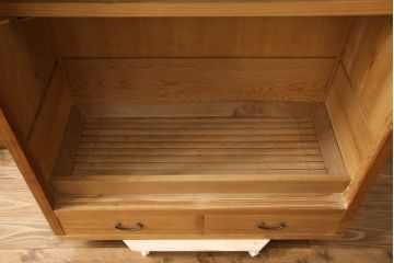 和製ビンテージ　民芸家具　上質な和の空間づくりにおすすめの置き水屋(置水屋、茶水屋、戸棚、茶棚、収納棚、ヴィンテージ)(R-070751)