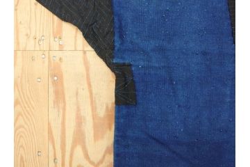 時代物　刺子　野良着(半纏、刺し子、鉄砲袖、古布、藍染、ジャパンビンテージ、ヴィンテージ、古着物)(R-070779)
