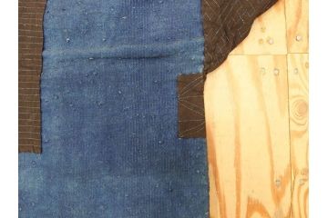 時代物　刺子　野良着(半纏、刺し子、鉄砲袖、古布、藍染、ジャパンビンテージ、ヴィンテージ、古着物)(R-070779)