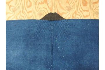 時代物　刺子　野良着(半纏、刺し子、鉄砲袖、古布、藍染、ジャパンビンテージ、ヴィンテージ、古着物)(R-070779)