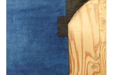 時代物　刺子　野良着(半纏、刺し子、鉄砲袖、古布、藍染、ジャパンビンテージ、ヴィンテージ、古着物)(R-070779)