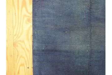 時代物　刺子　野良着(半纏、刺し子、鉄砲袖、古布、藍染、ジャパンビンテージ、ヴィンテージ、古着物)(R-070779)