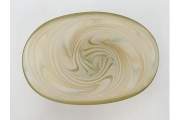 ガラス工芸家　石井康治　石井グラススタジオ　細部まで職人のこだわりが感じられる手吹き硝子皿5客セット(ガラス、ボウル、深皿、和皿、和食器、箱付き)(R-070780)