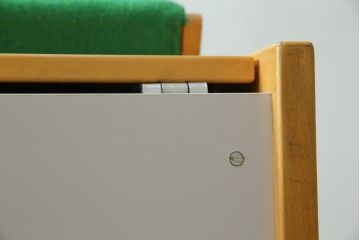 北欧ビンテージ　デンマーク製　ハンス・J・ウェグナー　GE258　グリーンカラーが空間のアクセントになる機能性抜群のデイベッド(ソファベッド、3人掛けソファ、ヴィンテージ、北欧)(R-070806)