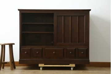 中古　美品!!　松本民芸家具　和モダンな空間づくりにおすすめのサイドボード　(R-070813)