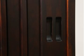 中古　民芸家具　和光　NEW北樹　水屋105K　上質な和の空間を演出する二段重ね水屋箪笥(食器棚、茶箪笥、キャビネット、収納棚、戸棚、店舗什器)(R-070814)