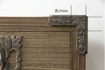 中古　美品　国産　伝統工芸　桐屋田中製　優美な牡丹金具が品の良さを高める総桐材製の衣装箪笥(桐箪笥、整理箪笥、チェスト、引き出し、桐たんす)(定価約60万円)(R-070838)