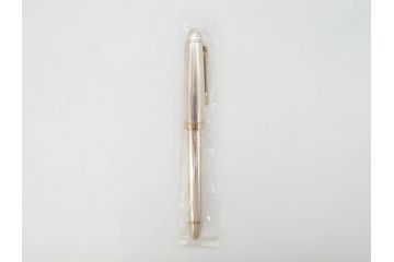 未使用品　セーラー　SAILOR JAPAN FOUNDED 1911　SILVER　シルバー　万年筆&カートリッジ・ケースセット(記念品、桐箱、筆記具、文具、銀製、箱付き)(R-070851)