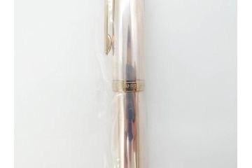 未使用品　セーラー　SAILOR JAPAN FOUNDED 1911　SILVER　シルバー　万年筆&カートリッジ・ケースセット(記念品、桐箱、筆記具、文具、銀製、箱付き)(R-070851)