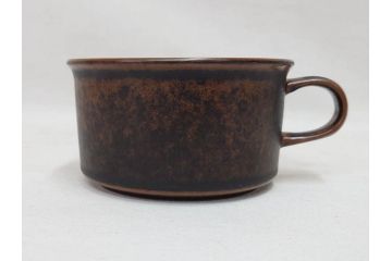 ARABIA FINLAND　Ruska(ルスカ)　Ulla Procope(ウラ・プロコッペ)　それぞれ違った深みのあるブラウンが魅力的なコーヒーカップ&ソーサー3客セット(アラビア、フィンランド、Sモデル、北欧食器、C&S)(R-070854)