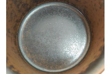 ARABIA FINLAND　Ruska(ルスカ)　Ulla Procope(ウラ・プロコッペ)　それぞれ違った深みのあるブラウンが魅力的なコーヒーカップ&ソーサー3客セット(アラビア、フィンランド、Sモデル、北欧食器、C&S)(R-070854)