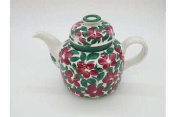 ARABIA FINLAND　希少シリーズ　Purpuri Jenkka(プルプリ イェンカ)　Ulla Procope(ウラ・プロコッペ)　なめらかなフォルムと上品な佇まいが素敵なティーポット&クリーマー&シュガーボウル3点セット(アラビア、フィンランド、Sモデル、ミルクジャー、ミルクポット、北欧食器)(R-070855)