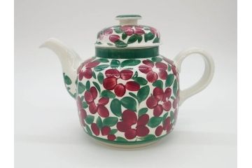 ARABIA FINLAND　希少シリーズ　Purpuri Jenkka(プルプリ イェンカ)　Ulla Procope(ウラ・プロコッペ)　なめらかなフォルムと上品な佇まいが素敵なティーポット&クリーマー&シュガーボウル3点セット(アラビア、フィンランド、Sモデル、ミルクジャー、ミルクポット、北欧食器)(R-070855)
