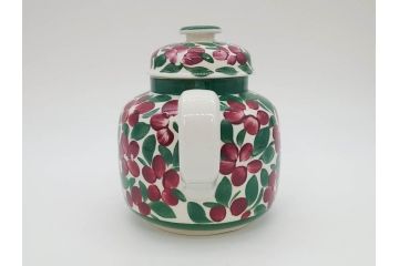 ARABIA FINLAND　希少シリーズ　Purpuri Jenkka(プルプリ イェンカ)　Ulla Procope(ウラ・プロコッペ)　なめらかなフォルムと上品な佇まいが素敵なティーポット&クリーマー&シュガーボウル3点セット(アラビア、フィンランド、Sモデル、ミルクジャー、ミルクポット、北欧食器)(R-070855)