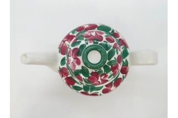 ARABIA FINLAND　希少シリーズ　Purpuri Jenkka(プルプリ イェンカ)　Ulla Procope(ウラ・プロコッペ)　なめらかなフォルムと上品な佇まいが素敵なティーポット&クリーマー&シュガーボウル3点セット(アラビア、フィンランド、Sモデル、ミルクジャー、ミルクポット、北欧食器)(R-070855)