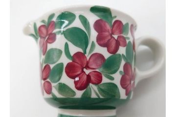 ARABIA FINLAND　希少シリーズ　Purpuri Jenkka(プルプリ イェンカ)　Ulla Procope(ウラ・プロコッペ)　なめらかなフォルムと上品な佇まいが素敵なティーポット&クリーマー&シュガーボウル3点セット(アラビア、フィンランド、Sモデル、ミルクジャー、ミルクポット、北欧食器)(R-070855)