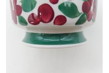 ARABIA FINLAND　希少シリーズ　Purpuri Jenkka(プルプリ イェンカ)　Ulla Procope(ウラ・プロコッペ)　可愛らしいデザインで華やかな雰囲気溢れるカップ&ソーサー3客セット(アラビア、フィンランド、北欧食器、C&S)(R-070857)