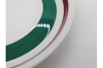 ARABIA FINLAND　希少シリーズ　Purpuri Jenkka(プルプリ イェンカ)　Ulla Procope(ウラ・プロコッペ)　可愛らしいデザインで華やかな雰囲気溢れるカップ&ソーサー3客セット(アラビア、フィンランド、北欧食器、C&S)(R-070857)