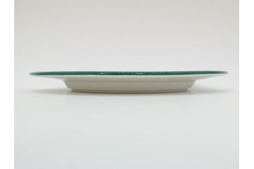 ARABIA FINLAND　希少シリーズ　Purpuri Jenkka(プルプリ イェンカ)　Ulla Procope(ウラ・プロコッペ)　赤と緑のラインが食卓を華やかに彩るプレート3枚セット(アラビア、フィンランド、Sモデル、皿、北欧食器)(R-070859)
