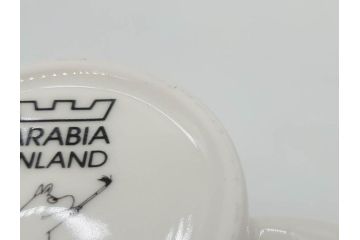 ARABIA FINLAND　廃盤　ムーミンシリーズ　可愛らしいデザインながらも落ち着いた雰囲気を醸し出すマグカップ2客セット(アラビア、フィンランド、Moomin、ムーミンパパ、北欧食器)(R-070860)