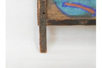 時代物　1枚1枚丁寧に描かれたどこか懐かしい雰囲気の絵馬6枚セット(木製、木板、肉筆、手描き、天狗、烏天狗、神社、人物、拝み絵馬)(R-070862)