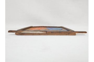 時代物　1枚1枚丁寧に描かれたどこか懐かしい雰囲気の絵馬6枚セット(木製、木板、肉筆、手描き、天狗、烏天狗、神社、人物、拝み絵馬)(R-070862)