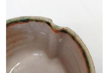 土岐市指定重要無形文化財　永江港史　市の沢窯　織部よばなし　深みのある色味と洗練された意匠が目を惹く蓋碗5客セット(蓋向付、織部焼、和食器、共箱付き)(R-070865)