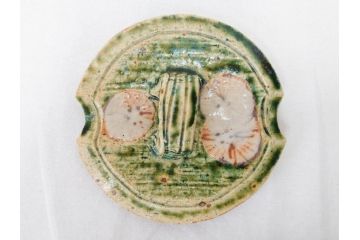 土岐市指定重要無形文化財　永江港史　市の沢窯　織部よばなし　深みのある色味と洗練された意匠が目を惹く蓋碗5客セット(蓋向付、織部焼、和食器、共箱付き)(R-070865)