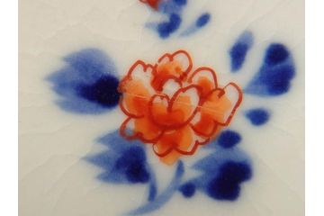 明治期　九谷焼　色絵　龍文　約11cm　3.6寸　食卓を鮮やかに演出する蓋付き茶碗5客セット(三寸六分、和食器)(R-070873)