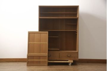 和製ビンテージ　和の空間づくりに取り入れたいシンプルな置き水屋(置水屋、茶水屋、茶箪笥、戸棚、茶棚、収納棚、ヴィンテージ)(R-070909)