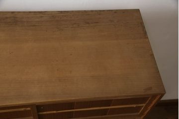 和製ビンテージ　和の空間づくりに取り入れたいシンプルな置き水屋(置水屋、茶水屋、茶箪笥、戸棚、茶棚、収納棚、ヴィンテージ)(R-070909)