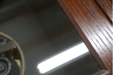 中古　高級品!!　岩手県認定伝統工芸品　南部箪笥　重厚感のある佇まいでお部屋の主役におすすめ!!　欅(ケヤキ)材の大きな囲炉裏テーブルとサイドテーブルのセット(木製火鉢、ダイニングテーブル、食卓、4人掛け、6人掛け、エンドテーブル)(定価約150万円)(R-070915)