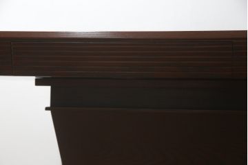 中古　高級品!!　岩手県認定伝統工芸品　南部箪笥　重厚感のある佇まいでお部屋の主役におすすめ!!　欅(ケヤキ)材の大きな囲炉裏テーブルとサイドテーブルのセット(木製火鉢、ダイニングテーブル、食卓、4人掛け、6人掛け、エンドテーブル)(定価約150万円)(R-070915)