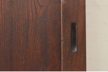 アンティーク建具　欅(ケヤキ)材　懐かしい雰囲気漂う一枚板の板戸窓1枚(引き戸)(R-070918)
