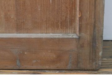 アンティーク建具　上品な佇まいが魅力の裏障子付き格子戸4枚セット(引き戸、障子戸、ガラス帯戸)(R-070927)