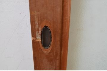 ビンテージ建具　大判　シンプルなデザインが取り入れやすい上質な幅広ガラス戸2枚セット(引き戸、ヴィンテージ)(R-070932)