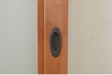 ビンテージ建具　大判　シンプルなデザインが取り入れやすい上質な幅広ガラス戸2枚セット(引き戸、ヴィンテージ)(R-070932)