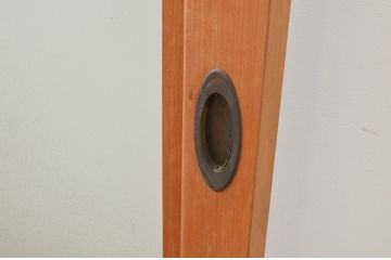 ビンテージ建具　シンプルなデザインが取り入れやすい上質な大判ガラス戸2枚セット(引き戸、ヴィンテージ)(R-070933)