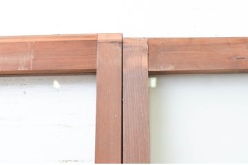 アンティーク建具　どこか懐かしい雰囲気漂うガラス戸4枚セット(引き戸)(R-070934)