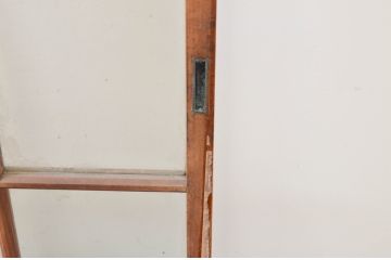 アンティーク建具　どこか懐かしい雰囲気漂うガラス戸4枚セット(引き戸)(R-070934)