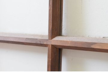 アンティーク建具　レトロな雰囲気漂うガラス戸2枚セット(引き戸)(R-070935)