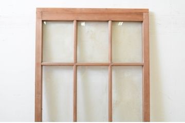 アンティーク建具　どこか懐かしい雰囲気漂う幅狭ガラス戸1枚(引き戸)(R-070936)