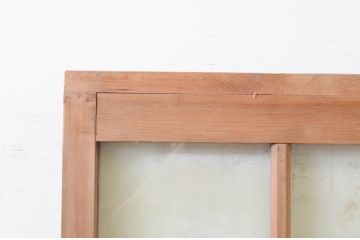 アンティーク建具　どこか懐かしい雰囲気漂う幅狭ガラス戸1枚(引き戸)(R-070936)