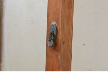 アンティーク建具　どこか懐かしい雰囲気漂う幅狭ガラス戸1枚(引き戸)(R-070936)